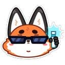 Стикеры Лис Твигги в Telegram