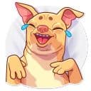 Стикеры Собака Туна в Telegram