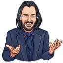 Стикеры Киану Ривз в Telegram
