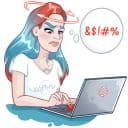 Стикеры КАРМА-girl в Telegram