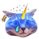 Стикеры Котики-единороги в Telegram