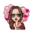 Стикеры Леди Крис в Telegram