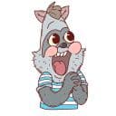Стикеры Енот Алекс в Telegram