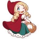Стикеры Красная Шапочка в Telegram