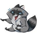 Стикеры Енот Елисей в Telegram