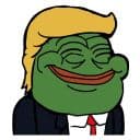 Стикеры Пепе Трамп в Telegram