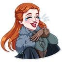 Стикеры Санса Старк в Telegram